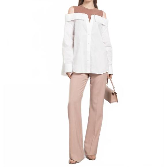 NEW VALENTINO wool pants in beige